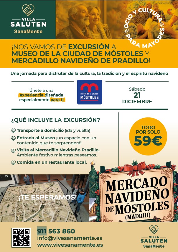 Excursión al museo de la ciudad de Móstoles y mercadillo navideño de Pradillo